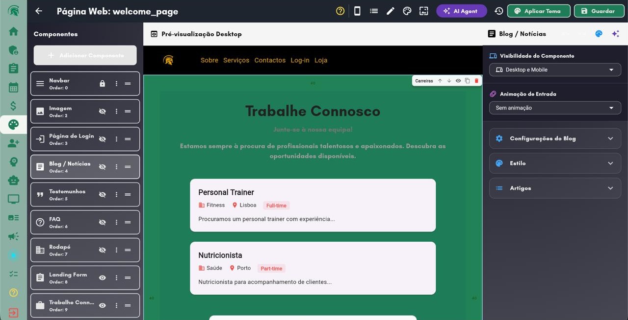 Construtor de site